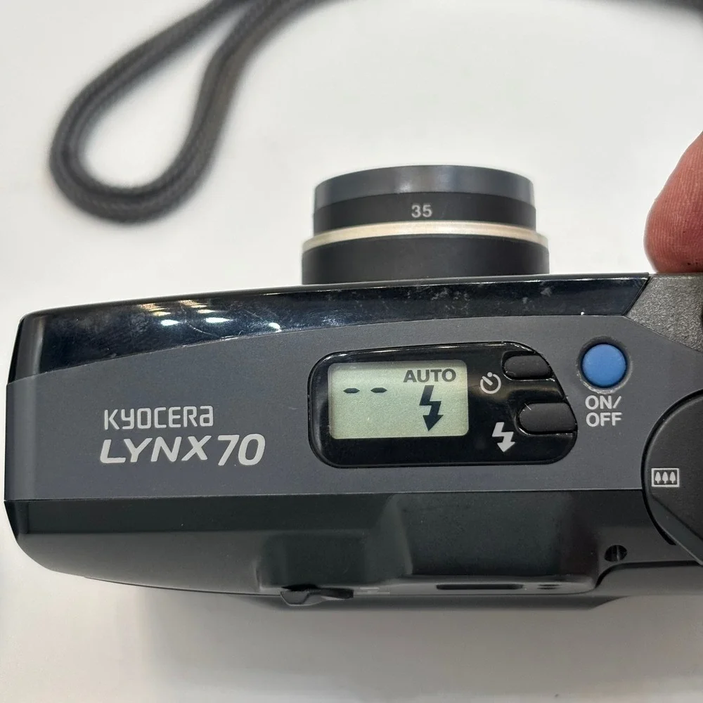 Kyocera Lynx 70 Panorama 35mm Film Camera 35-70mm Lens FOR PARTS SHUTTER ISSUE